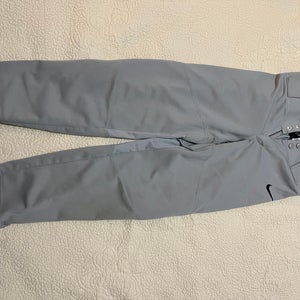 Gray Unisex Medium Youth Nike Game Pants (Used)