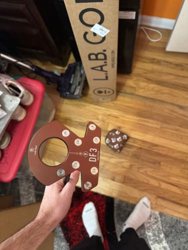 Brown Black Lab Golf Black Lab Golf Custom Counterbalanced Right Handed Putter 34" (Used) 69 lie.