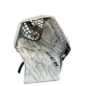 Used CCM E FLEX 5 Senior Goalie Catcher White 11873-S000229427