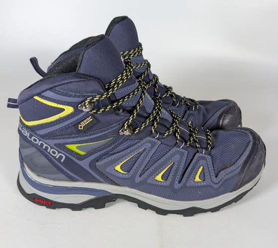Salomon X Ultra 3 Mid GTX Shoes Womens Size: 8 Blue Gore-Tex Hiking Boots
