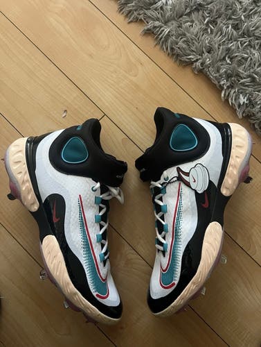 Nike Alpha Huarache Elite 4 High Paul Goldschmidt PE Cleats FZ7344-101 ~ Sz 13