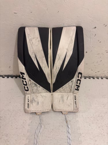 34" 2024 CCM Axis XF Pro Goalie Leg Pads Pro Stock (Used)