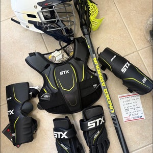 Lacrosse equipment full setup! Meets nocsae large