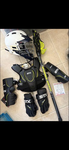 Lacrosse equipment full setup! Meets nocsae large