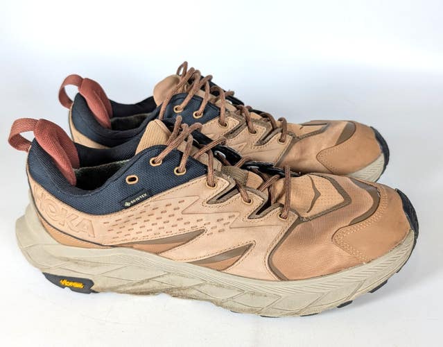 Hoka Anacapa Low GTX Hiking Shoes Men's 11.5 Brown Waterproof Vibram 1122017