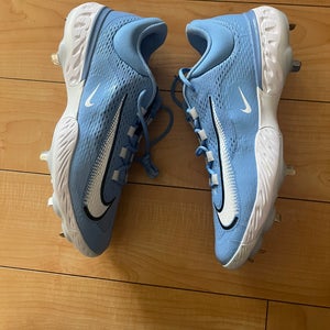 Nike Alpha Huarache Elite 4 Low Baseball Cleats UNC PE Blue FN7222-403 Mens 15