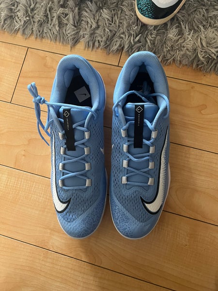 Nike Alpha Huarache Elite 4 Low Baseball Cleats UNC PE Blue  display picture 3