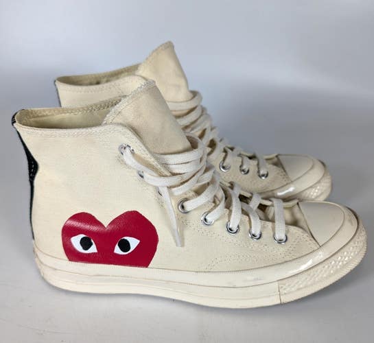 Converse Chuck Taylor Hi x CDG Comme Des Garcons PLAY Shoe Sneaker M 7.5 / W 9.5