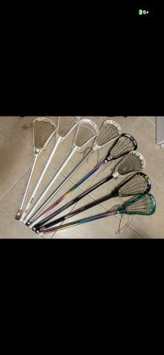 Lacrosse a lot of sticks