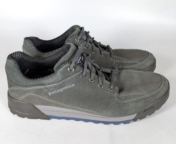 Patagonia Emissary Forge Grey Leather Sneakers Shoes Mens Size 11 Hiking T11417