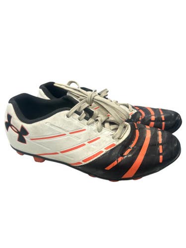 Used Under Armour Soccer Cleats Black/Orange/White Junior 04.5 11862-S000092385