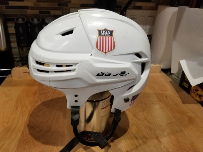 Team USA Bauer Ims 9.0 Game Worn Helmet #14 ACHL College