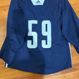 Karl Henriksson 59 MiC Team Issued Used Worn Adidas Authentic Practice Jersey New York Rangers 56