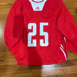 Anton Blidh 25 New York Rangers 56 MiC Team Issued Used Worn Adidas Authentic Practice Jersey