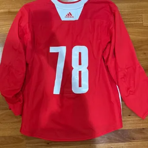 Brennan Othmann 78 New York Rangers 56 MiC Team Issued Used Worn Adidas Authentic Practice Jersey