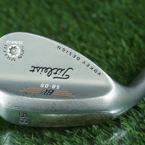Titleist BV SM4 58 09 Wedge Lob Vokey Spin Milled Wedge Flex Steel Left LH