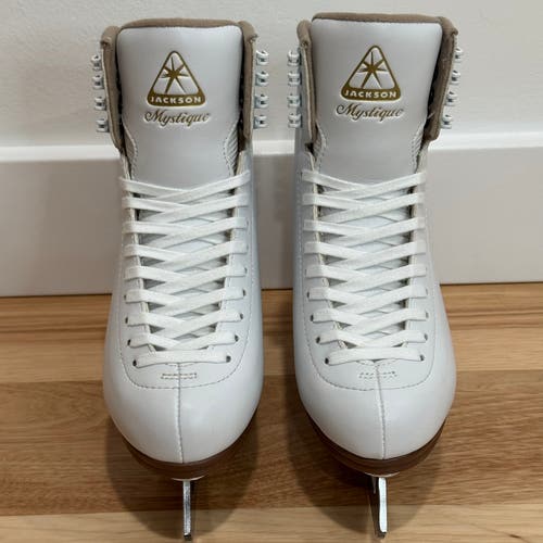 Jackson Ultima Mystiques JS1490 Ladies Women White Figure Ice Skates Size 5