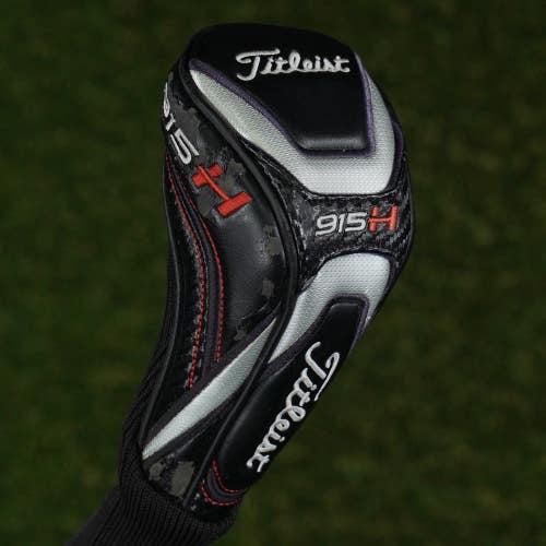 Titleist 915H Hybrid Headcover Sock Black / Red / Silver Changeable #'s ~ LOOK!!