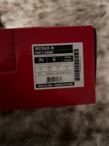 CCM JetSpeed XTra Hockey Skates Wide Width 6 (New)