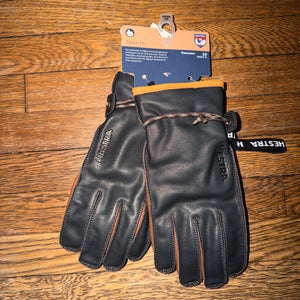 Black Men's Hestra Gloves (New) - size 10