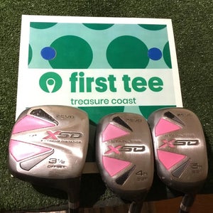 Zevo Ladies XSD Hybrids & Wood Set (4H, 5H, 3.5W) EMC Light Graphite Shafts