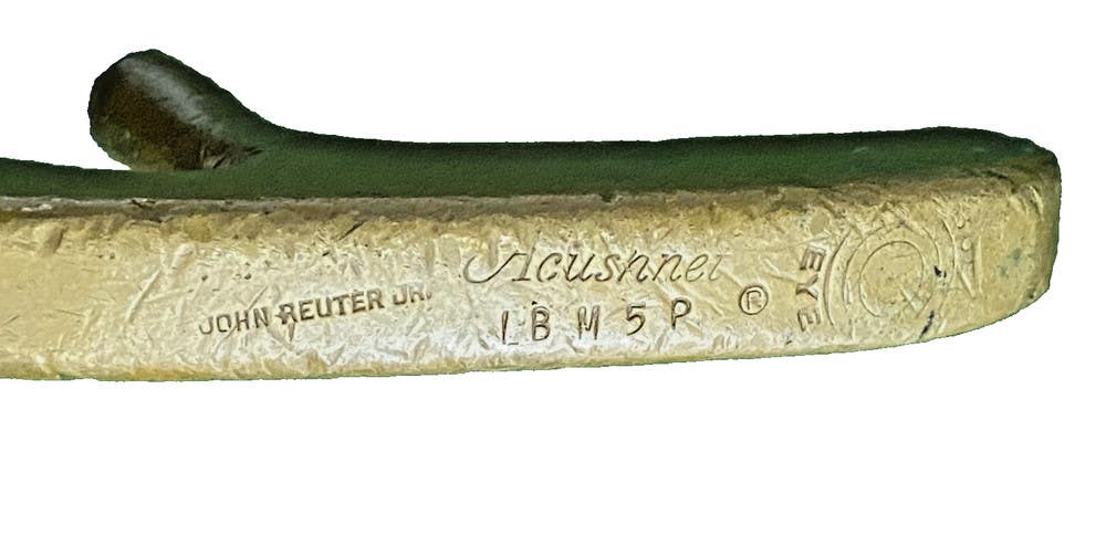 Acushnet Bullseye LB M5P 2-Way Blade Putter John Reuter Jr RH Fluted Steel 34.5"