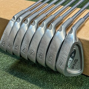Used Ping Green Dot i3+ Blade Irons 3-PW Cushin Stiff Flex Steel Golf Club Set