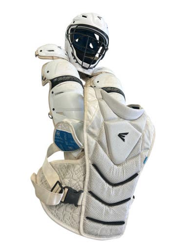 Used Easton JENSCHRO CATCHERS SET Catchers Equipment Other White LG 11862-S000092241