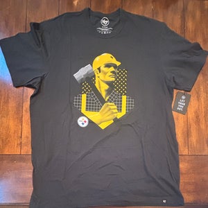 Pittsburgh Steelers NFL T Shirt Men’s XL 47 Brand Black Short Sleeve NWT