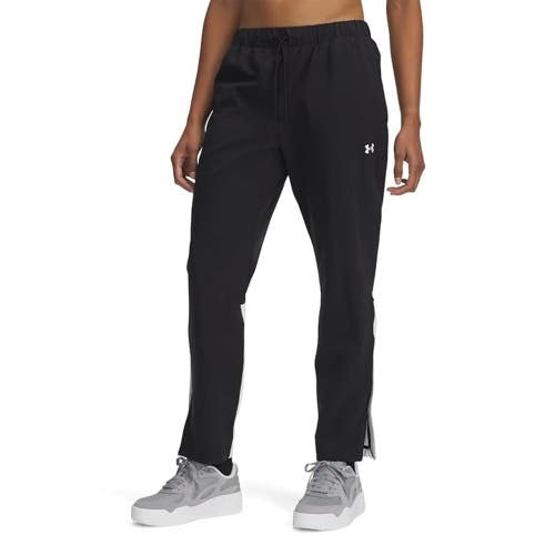 Under Armour Rival Pants Women's Medium Black Stretch Drawstring Waist GBO2091
