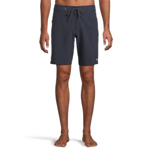 Quiksilver Surfsilk Kaimana Board Shorts Men's 36 Navy Drawstring Waist GBO2470