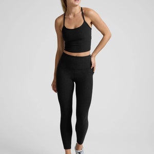 Beyond Yoga Spacedye Out of Pocket Leggings Women's L Black High Waisted GBO2144
