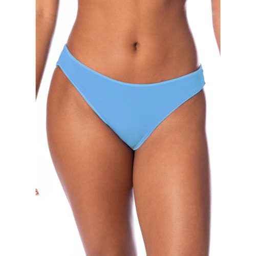 Maaji Sublimity Bikini Bottom Women's Large Stone Blue Stretch Swimwear GBO2463