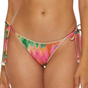 Becca Demi Mirage Bottom Women's S Multicolor Stretch Tie-Side Swimwear GBO2524