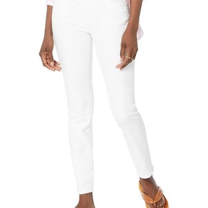 KUT from the Kloth Catherine Boyfriend Jeans Women 18 Optic White Cropped GBO216