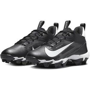 Nike Alpha Menace 4 Shark FQ4016-001 Boys 6 Black White Football Cleats RHS7319