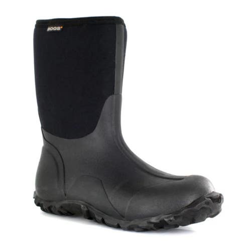 Bogs Classic 61142-001 Men's US 12 Black Waterproof Mid-Calf Snow Boots ZAP1085