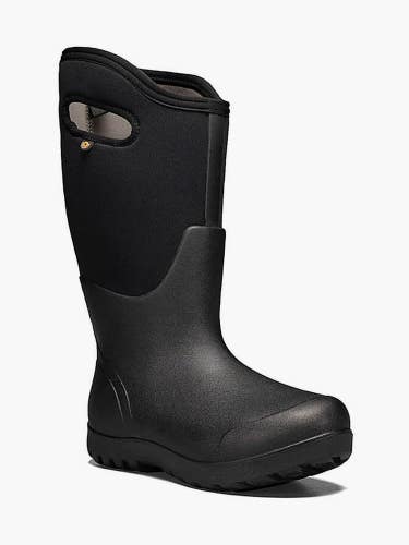 Bogs Neo Classic 72561W-001 Women's US 9.5 Black Wide Calf Rain Boots ZAP1206