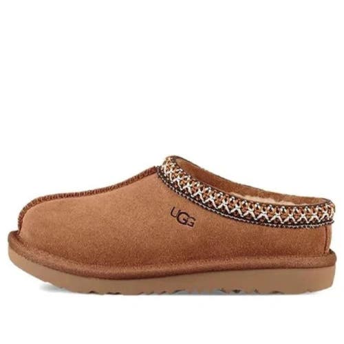 Ugg Tasman II 1019066K-CHE Slippers Kids Chestnut Suede Lined Slip-On GUG280
