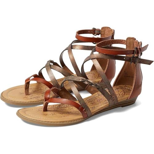 Blowfish Malibu Bungalow Sandals Girl's 5 Multi Faux Leather Ankle Strap ZAP1156