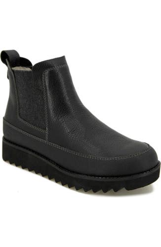 Jambu Gabby Boots Womens US 8 Black Leather Waterproof Round Toe Chelsea ZAP1079