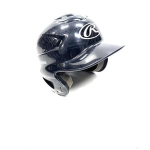Used Rawlings 6 1/4 - 6 7/8 Batting Helmet No Mask Black One Size 11860-S000303800