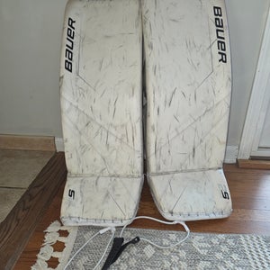 Small (33") Bauer Supreme 2S Pro Goalie Leg Pads Pro Stock (Used)
