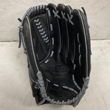 Used Wilson A360 A03RS1713 Baseball Glove RH Throw Black And Grey 13" 11855-S000198305