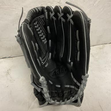 Used Wilson A360 A03RS1713 Baseball Glove RH Throw Black And Grey 13" 11855-S000198306
