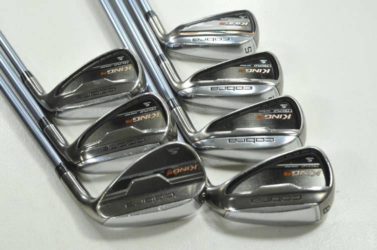 Cobra King F6 5-PW,SW Iron Set Regular Flex RH 65Q4 Red Tie 60g Graphite #209531
