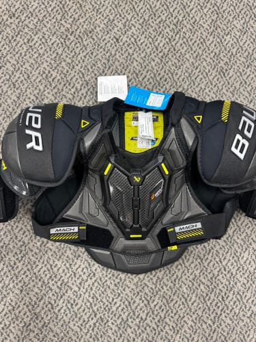 Large Intermediate Bauer Supreme Mach Shoulder Pads (New)
