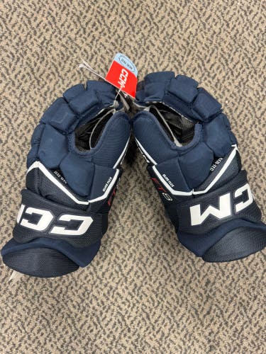 CCM Navy Jetspeed FT8 Pro Gloves 15" (New)