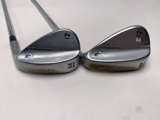 TaylorMade Milled Grind 3 Raw Chrome Wedge Set 56* 8 | 60* 10 DG S200 Stiff RH