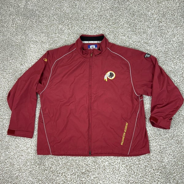Washington Redskins Jacket Mens XL NFL Reebok Windbreaker Coat Coach Team Issued